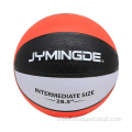 Custom logo printed rubber basketball size 6